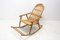 Mid-Century Czechoslovakian Wicker Rocking Chair, 1960s 3