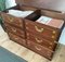 Mid-Century Italian Wood and Brass Marine Military Campaign Style Chest 3