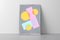Ryan Rivadeneyra, Pastel Constructivist Forms, 2022, Acrylic on Paper, Image 2