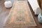 Tapis de Couloir Oushak Vintage Fait Main en Laine, Turquie 1