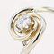 French Diamond Swirl Ring in 18 Karat Yellow Gold 6