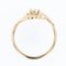 French Diamond Swirl Ring in 18 Karat Yellow Gold 10