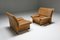 Mid-Century Modern Italian Camel Leather Club Chairs from Brunati, 1970s, Set of 2 4