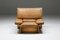 Mid-Century Modern Italian Camel Leather Club Chairs from Brunati, 1970s, Set of 2 5