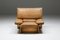 Mid-Century Modern Italian Camel Leather Club Chairs from Brunati, 1970s, Set of 2, Image 5