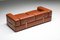 Postmodernes 2-Sitzer Sofa aus cognacfarbenem Leder von Tito Agnoli für Cinova, 1960er 6