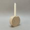 Italienischer Mid-Century Kerzenhalter aus weißem Travertin & Marmor von Fratelli Mannelli, 1970er 5
