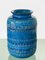 Mid-Century Italian Blue Ceramic Vase by Aldo Londi for Bitossi, 1960s 14