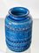 Vase Mid-Century en Céramique Bleue par Aldo Londi pour Bitossi, Italie, 1960s 16