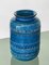 Mid-Century Italian Blue Ceramic Vase by Aldo Londi for Bitossi, 1960s 4