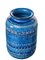 Mid-Century Italian Blue Ceramic Vase by Aldo Londi for Bitossi, 1960s 2