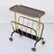 Mid-Century Aluminum and Formica Trolley Magazine Rack by Ico and Luisa Parisi for MB, 1960s, Image 9