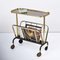 Mid-Century Aluminum and Formica Trolley Magazine Rack by Ico and Luisa Parisi for MB, 1960s, Image 17