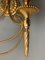 Lampade da parete neoclassiche in ottone dorato di Gaetano Sciolari per Sciolari, Italia, anni '60, set di 2, Immagine 7