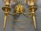 Italian Neoclassical Gilt Brass Wall Lights by Sciolari, 1960s, Set of 2, Image 7