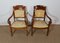 19th Century Walnut Stock Armchairs, Set of 2 4