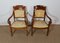 19th Century Walnut Stock Armchairs, Set of 2, Image 4