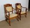 19th Century Walnut Stock Armchairs, Set of 2 2