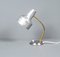 German Bauhaus Kaiser Idell Style Desk Lamp in Silver & Gold With Swan Neck, 1950s, Image 10