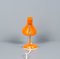 German Bauhaus Kaiser Idell Style Desk Lamp in Orange With Swan Neck, 1950s 4