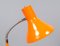 German Bauhaus Kaiser Idell Style Desk Lamp in Orange With Swan Neck, 1950s 9
