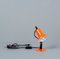 Lámpara de escritorio alemana en naranja de Brilliant Leuchten, años 50, Imagen 4
