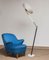 Marble Floor Lamp in Clear Plastic from Stilux Milano, 1950s 9