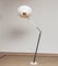 Marble Floor Lamp in Clear Plastic from Stilux Milano, 1950s 1
