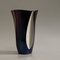 French Blue & Beige Ceramic Vase from Verceram, 1960s 4
