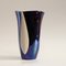 French Blue & Beige Ceramic Vase from Verceram, 1960s, Image 6