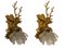 Stag Head Murano Glass Sconces, Set of 2 1