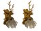 Stag Head Murano Glass Sconces, Set of 2, Image 1