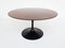 Runder schwarzer Tulip Esstisch aus tabakfarbener Eiche von Eero Saarinen für Knoll Inc. / Knoll International, USA, 1957 1