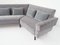 Mid-Century Modern American Style Sofa in Lead-Gray Fabric with Feather and Velvet Cushions, 1960s, Image 11