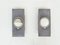 Lampade da parete in pelle e metallo traforato, Francia, set di 2, Immagine 1