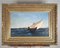 F Berré, HST Navire devant Constantinople, 19th Century, Oil on Canvas, Framed 1