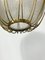 Brass & Etched Glass Chandelier from Arredoluce, 1950s 6