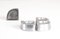 Mid-Century skandinavischer moderner handgefertigter 4-teiliger Aschenbecher aus Aluminium von Giancarlo Piretti für Castelli / Anonima Castelli, 1960er 10