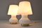Mid-Century Modern Murano Glass Mushroom Table Lamps for Vetri, Italy, 1960s, Set of 2 5