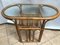 Large Bamboo Rattan & Glass Coffee Table, 1970s, Image 1