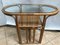 Large Bamboo Rattan & Glass Coffee Table, 1970s, Image 5