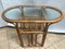 Large Bamboo Rattan & Glass Coffee Table, 1970s, Image 15