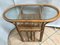 Large Bamboo Rattan & Glass Coffee Table, 1970s, Image 12