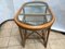 Large Bamboo Rattan & Glass Coffee Table, 1970s, Image 2