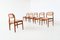 Dining Chairs in Teak by Johannes Andersen for Uldum Møbelfabrik, Denmark, 1960s, Set of 6 5