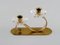 Candlesticks in Brass and Glass by Gunnar Ander for Ystad Metall, Set of 2, Image 5