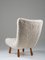 Mid-Century Scandinavian Lounge Chair in Sheepskin 5