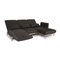 Anthracite Fabric Plura Corner Sofa with Relax Function from Rolf Benz 3