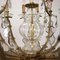 Gilded Bronze and Ground Glass Chandelier, Image 9