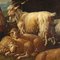 Paesaggio con pastori e armenti, olio su tela, in cornice, Immagine 5